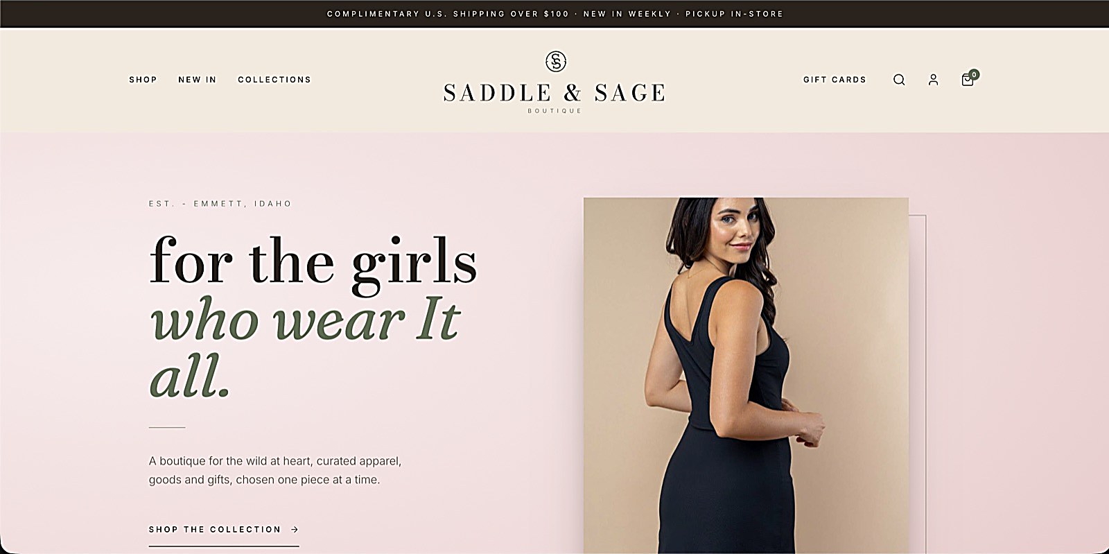 A local business website after its Upcycle: editorial layout, warm palette, real photography